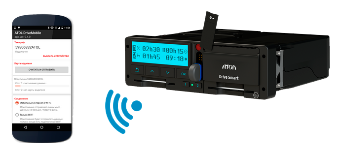 Программа считывания и анализа данных с карт тахографов АТОЛ